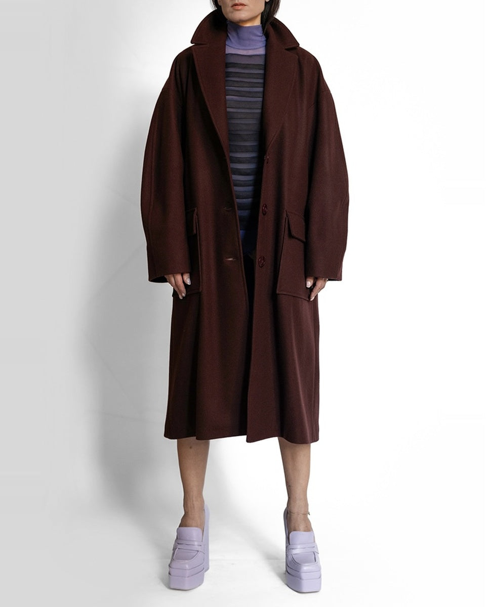 BURGUNDY coat