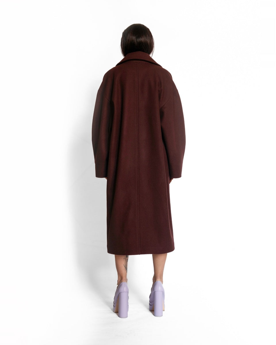 BURGUNDY coat
